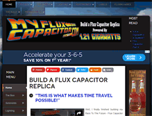 Tablet Screenshot of myfluxcapacitor.com